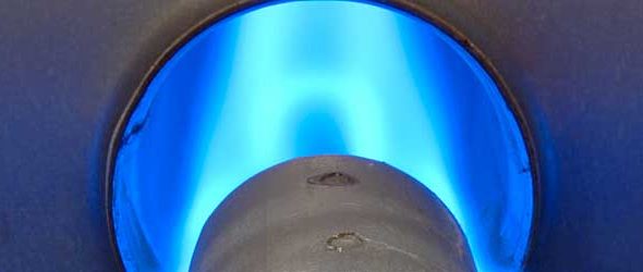 Blue Furnace Flame